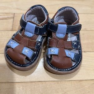 Pedoodles baby boy leather shoes